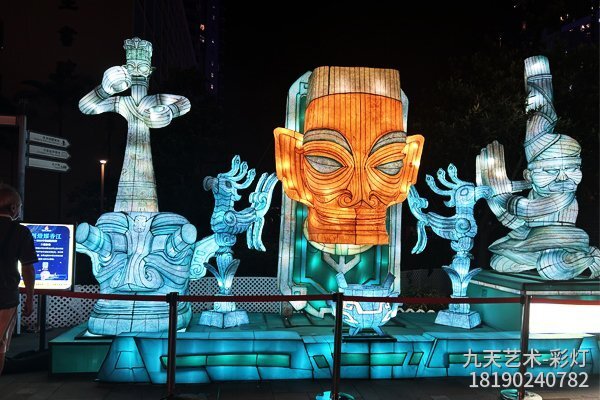 2023香港“川灯耀香江”中秋国庆灯会三星堆秘境彩灯